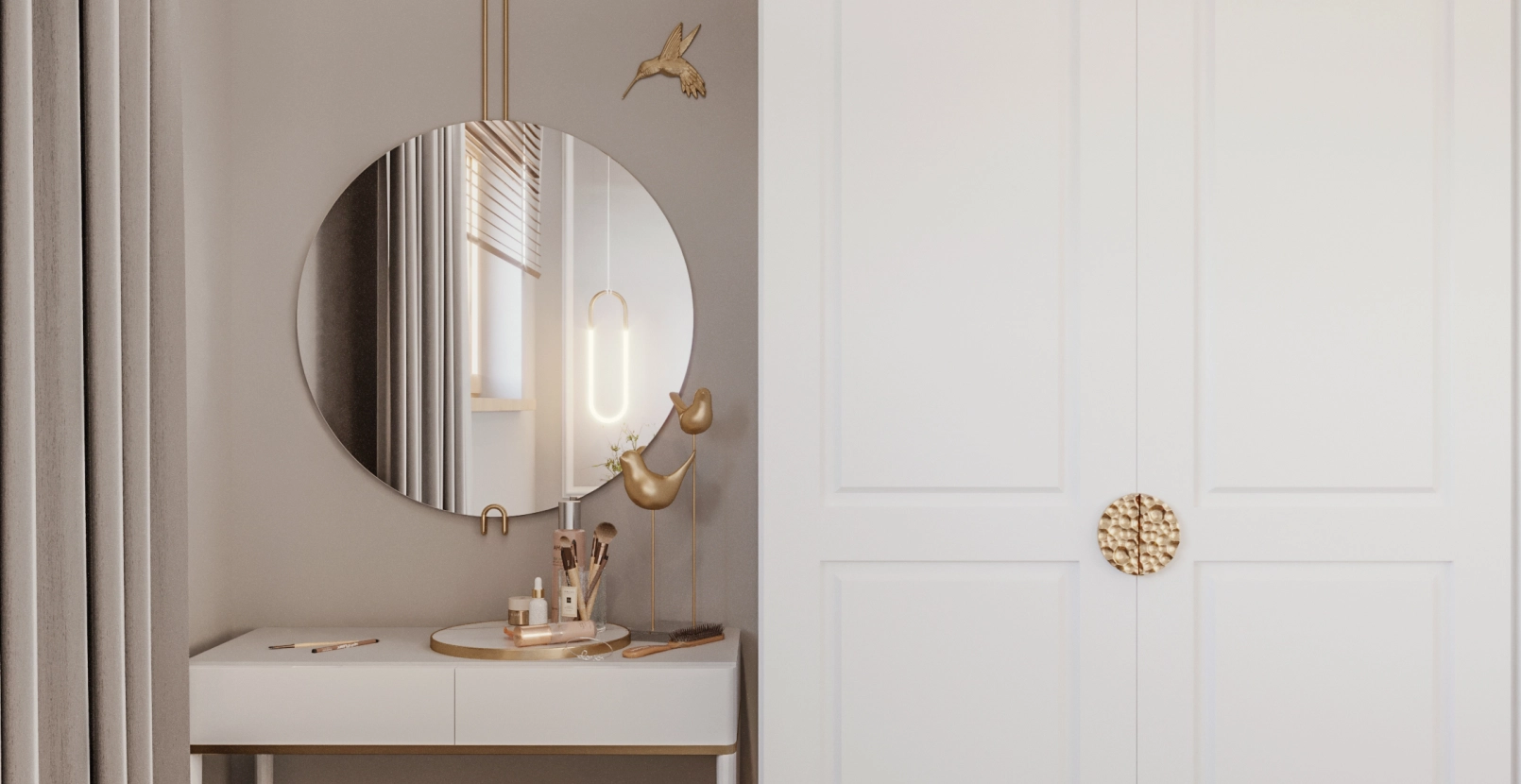 Eleganckie mieszkanie - projekt wnętrza dla rodziny 2+1 zdjęcie: 7